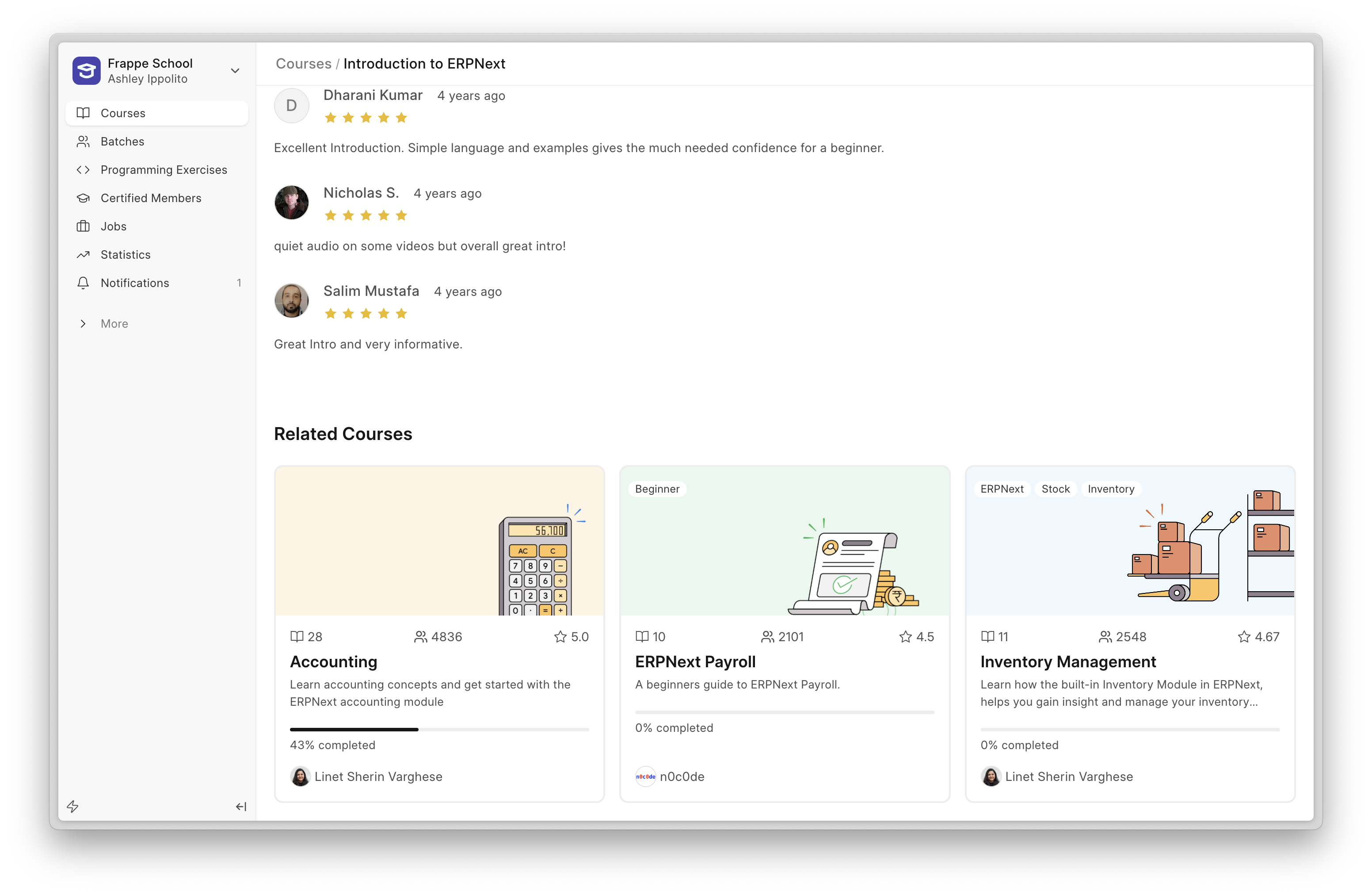 Related courses